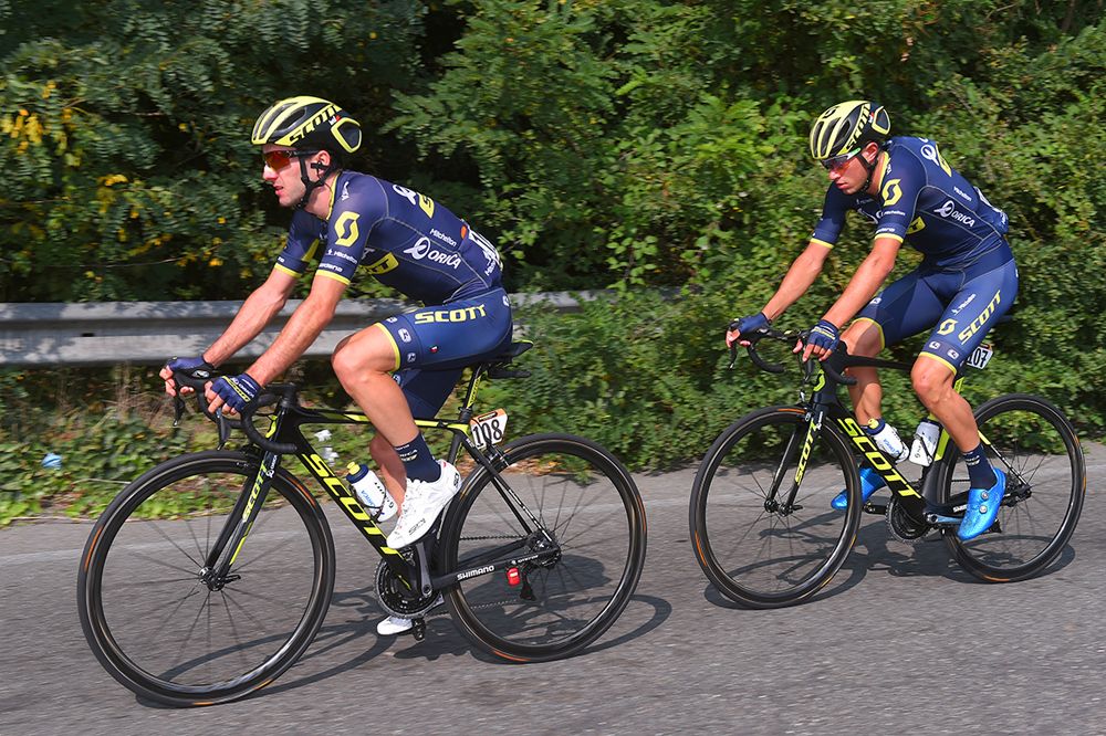 Adam Yates and Robert Power in Milan-Torino