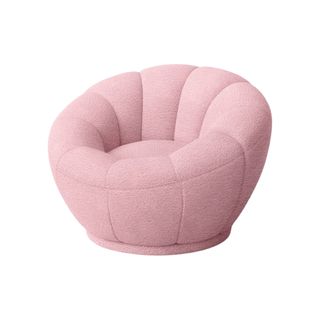 Pink tulip-shaped chair from Target