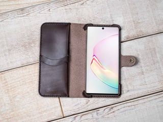 Hand And Hide leather Wallet Case Note 10 Plus