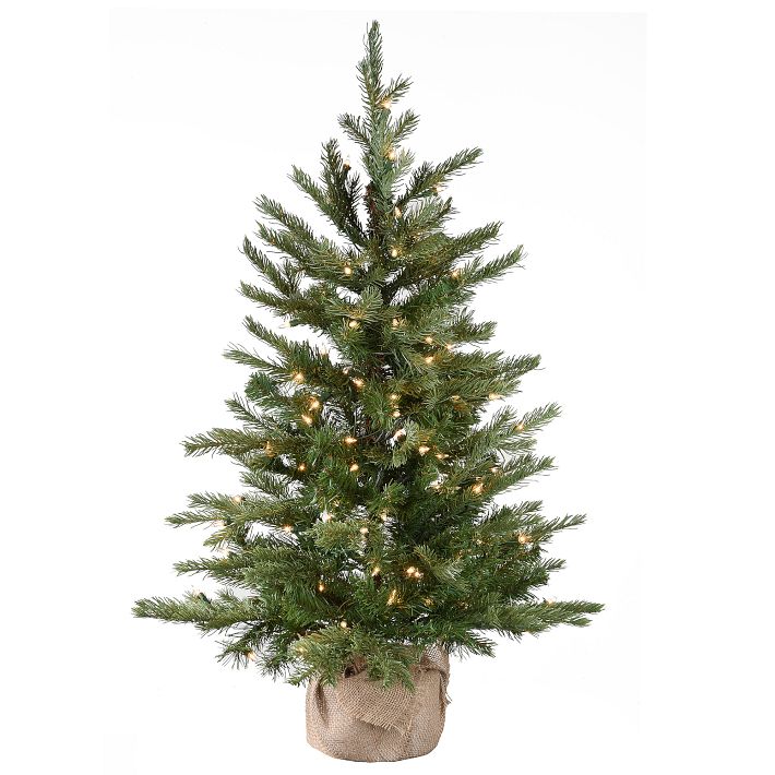Pre-Lit Faux Nordic Spruce Tree - 3&#039;