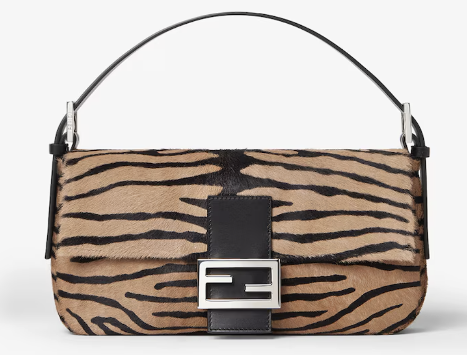 Fendi, Tiger-Print Re-Edition Baguette Bag