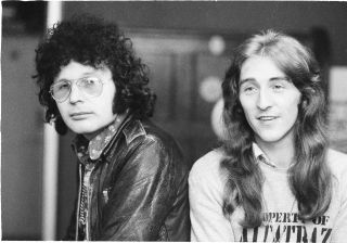 Deke Leonard and Terry Williams in London, 1974