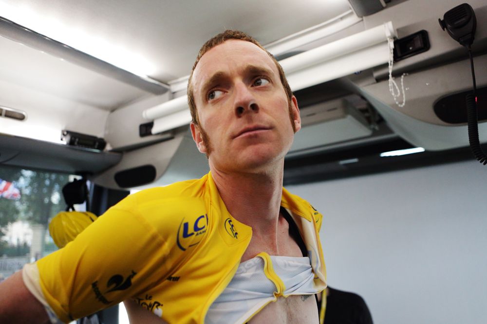 The pressure is on: Wiggins had to deal with the daily stress of leading the Tour de France