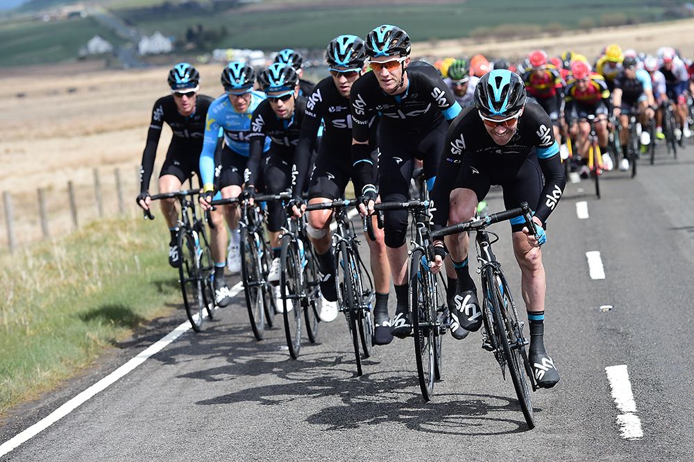 Team Sky looking after Lars Petter Nordhaug