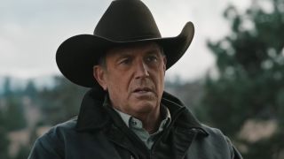 John Dutton outside in hat on Yellowstone