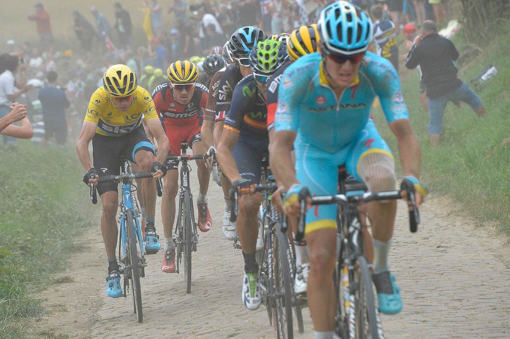 Tejay van Garderen follows Chris Froome.
