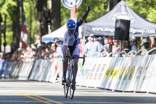 Lauren Tamayo wins the 2016 USA Cycling Pro Criterium Championship in Greenville, South Carolina