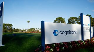 General view of signage on the course prior to The Cognizant Classic in The Palm Beaches at PGA National Resort And Spa on February 28, 2024 in Palm Beach Gardens, Florida