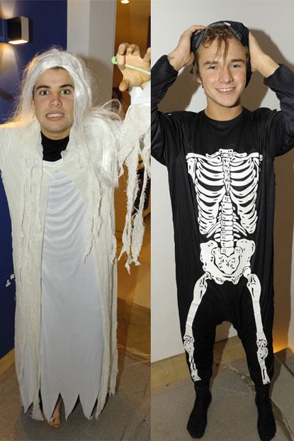 Joe McElderry and Lloyd Daniels - X Factor Halloween Party - Celebrity News - Marie Claire
