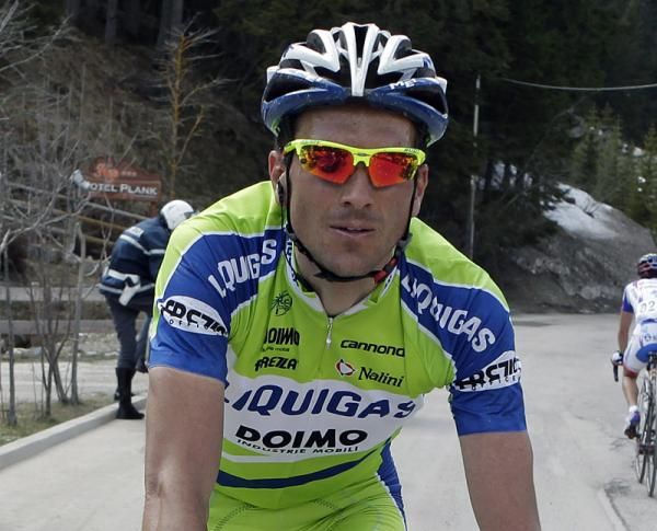 Ivan Basso (Liquigas - Doimo) after finishing third on stage two.