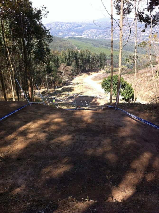 Much of the downhill course is hard packed and fast.