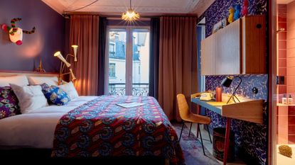 Interior photograph of 25hours Hotel Terminus Nord in Paris