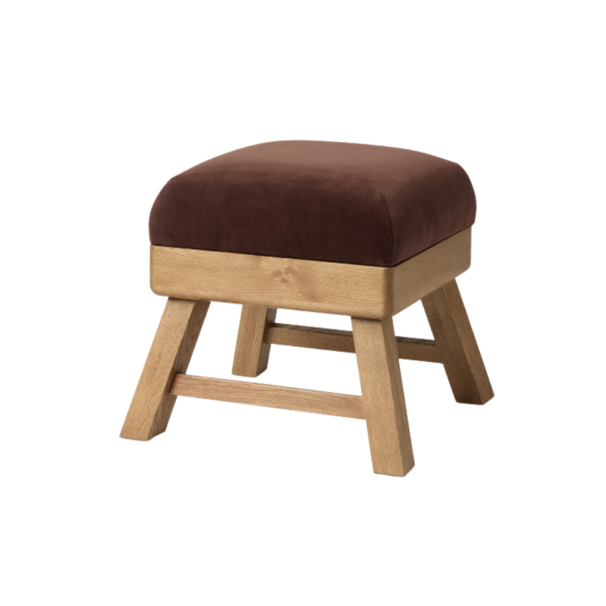 a brown foot stool