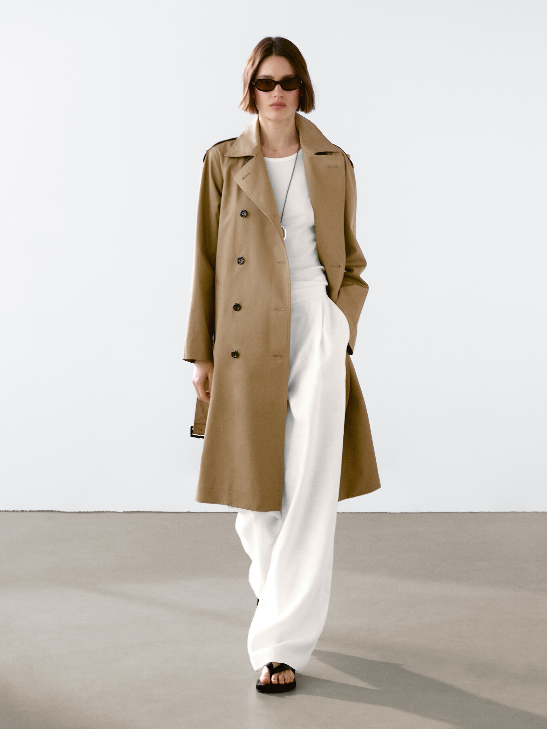 100% Cotton Water-Repellent Trench Coat