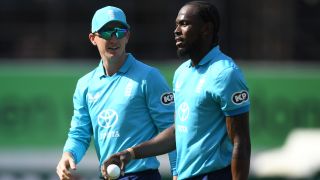 Harry Brook and Jofra Archer of England