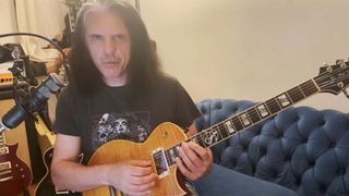 A still from Alex Skolnick's new Guitar World video lesson.