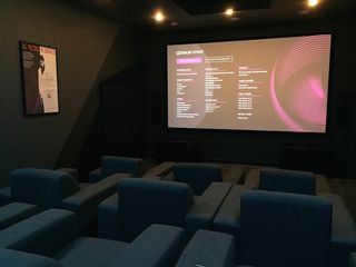 The home cinema room is Dolby Atmos-equipped