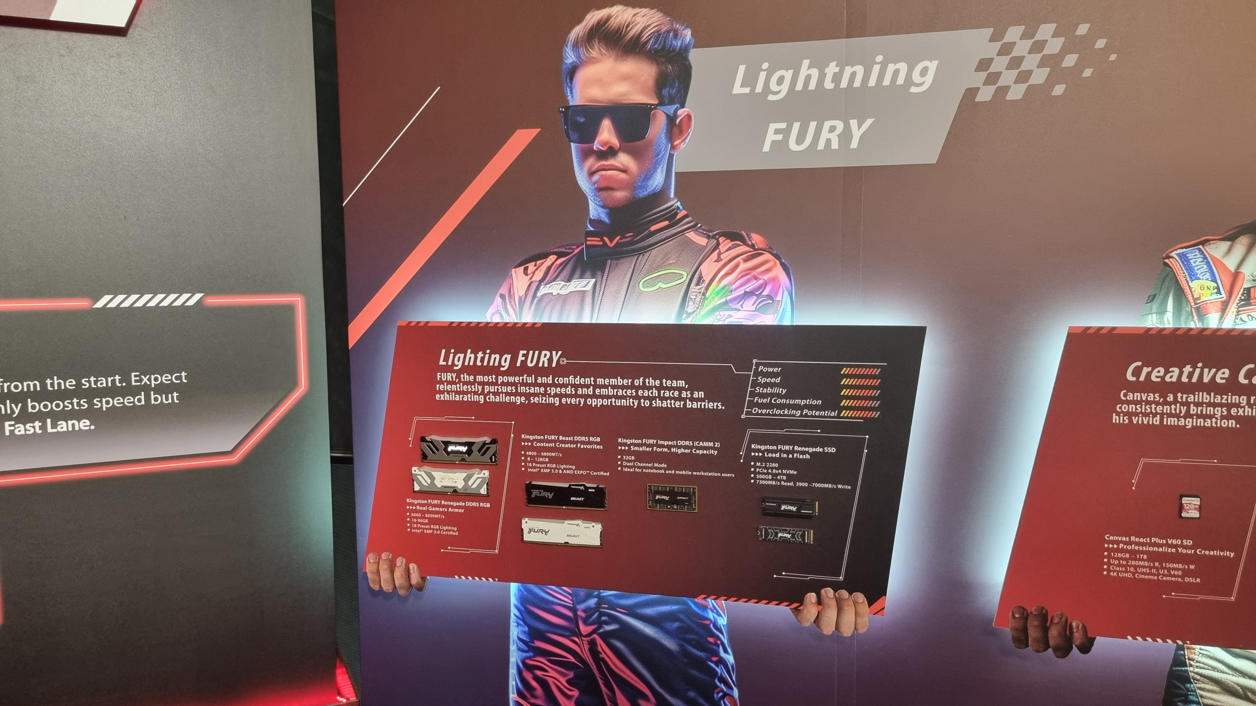 Lightning Fury DDR5 RAM at Kingston's tour at Computex 2024
