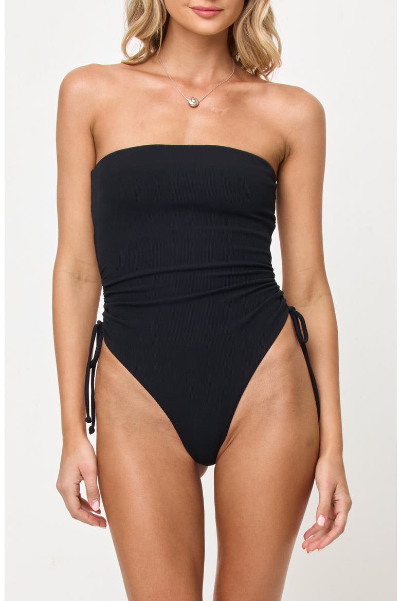 Elise Ruched Rib One-Piece Swimsuit
