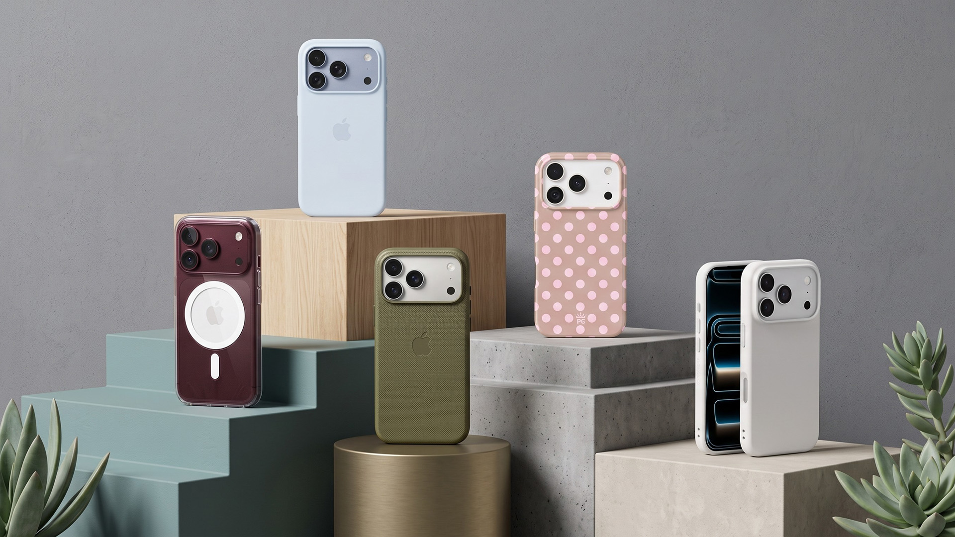 A selection of iPhone 18 Pro cases.
