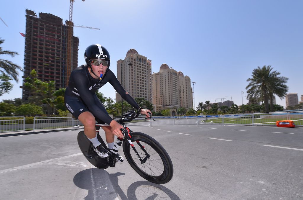 James Fouche (New Zealand) also rode with a cambelback during the TT