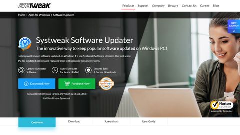 Systweak Software Updater Review Listing