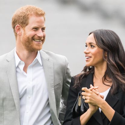 dublin, ireland july 11 prince harry, duke of sussex and meghan, duchess of sussex visit croke park, home of irelands largest sporting organisation, the gaelic athletic association on july 11, 2018 in dublin, ireland photo by samir husseinsamir husseinwireimage