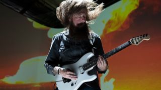 Jim Root playing his new Charvel signature model