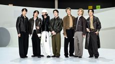 BTS on the set of The Tonight Show with Jimmy Fallon