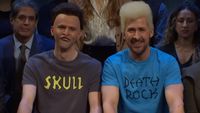 Mikey Day and Ryan Gosling dressed as Butt-Head and Beavis on Saturday Night Live.