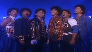 The Jacksons performing the last song from the group's Victory Tour