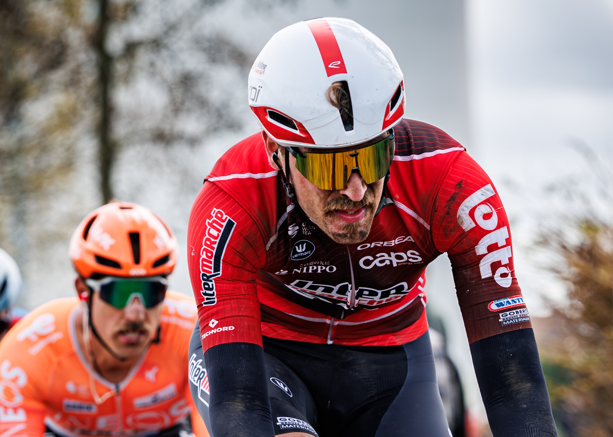 Jonas Rutsch competes for Lotto Intermarche at Paris-Roubaix