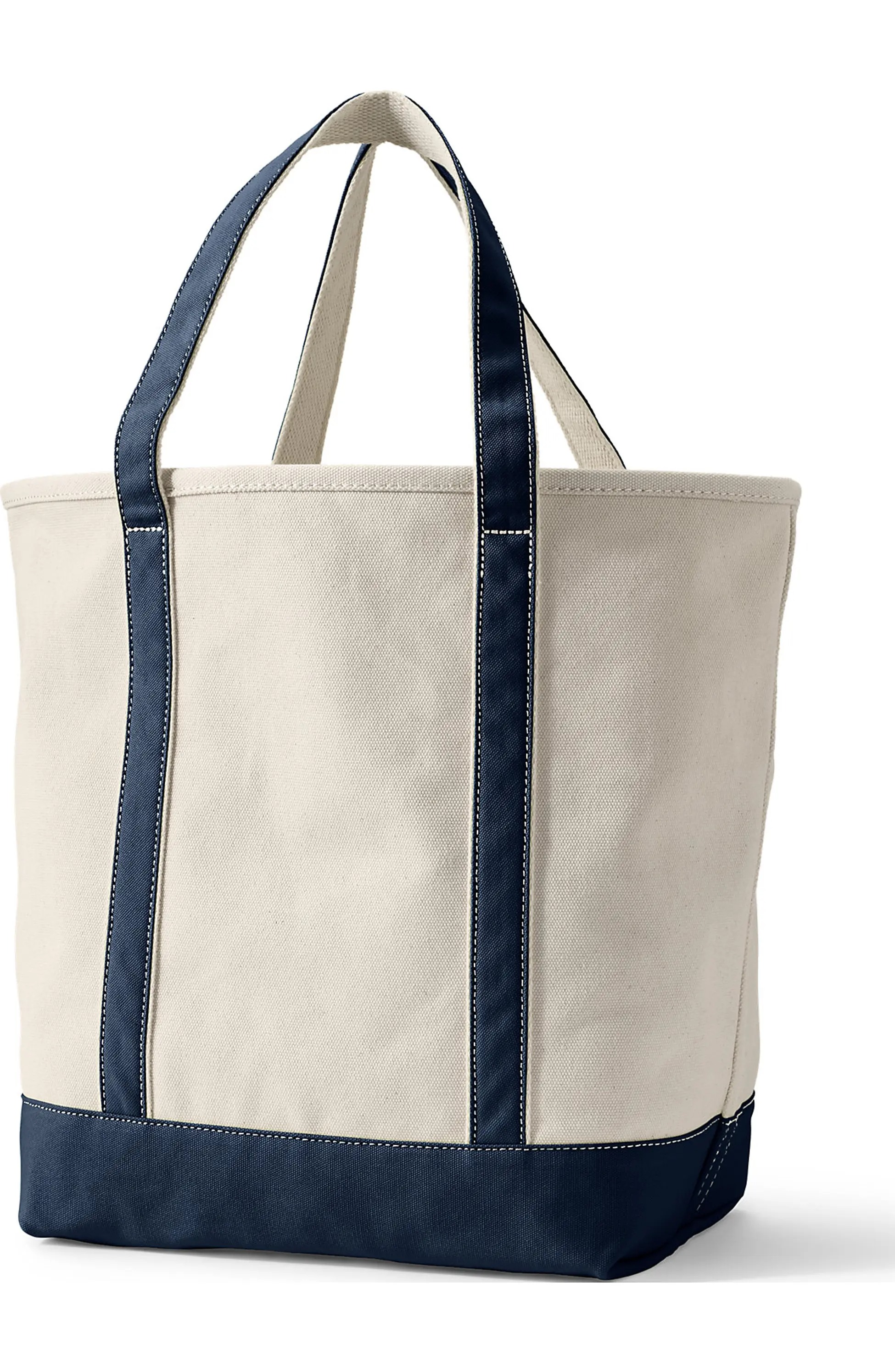 Open Top Canvas Tote Bag