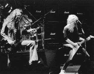 Natural flare, Burton and Hetfield in 1981