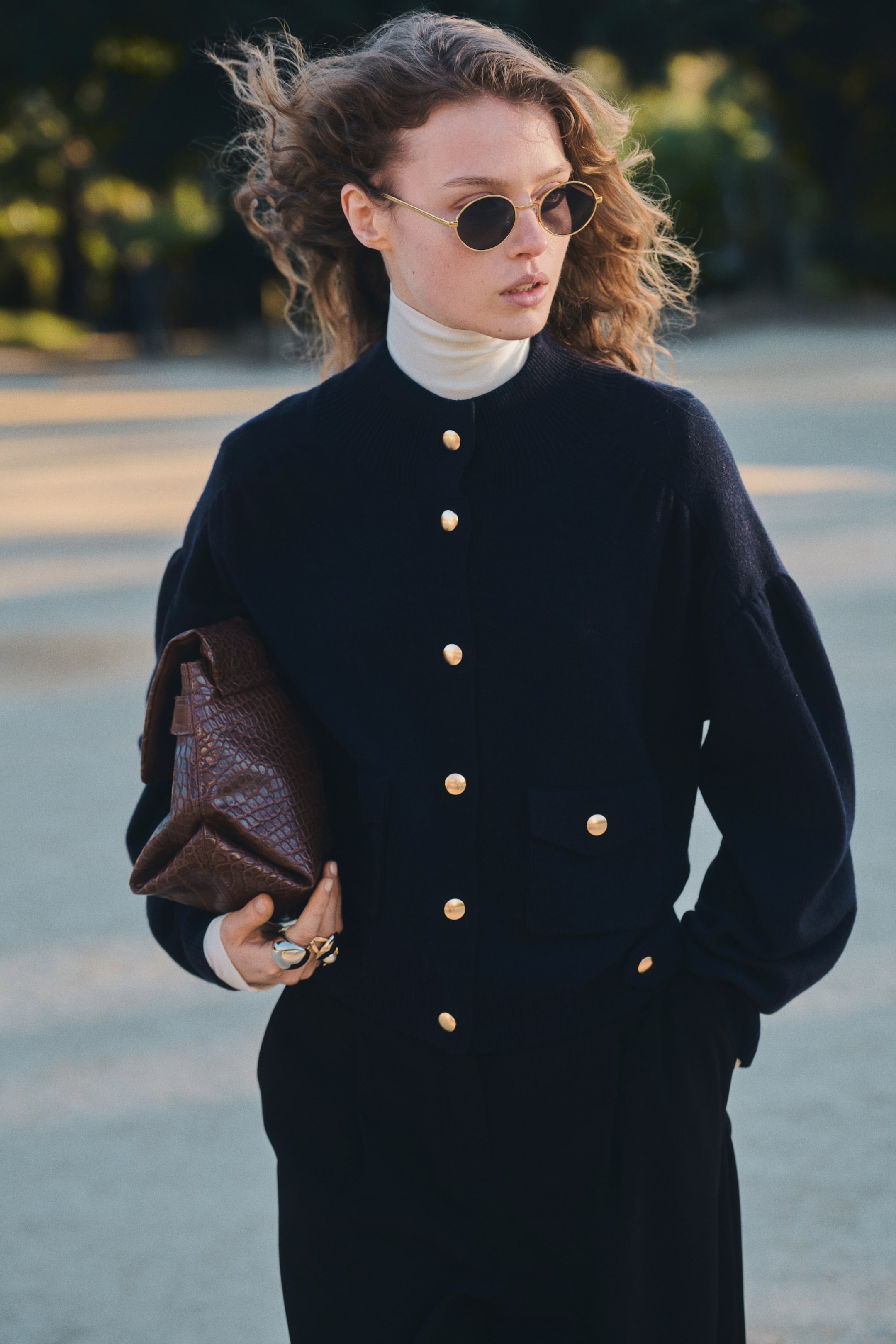 Oversized Cardigan - Navy Blue