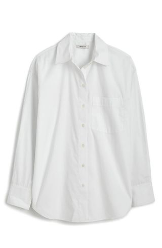 Oversize Poplin Button-Up Shirt