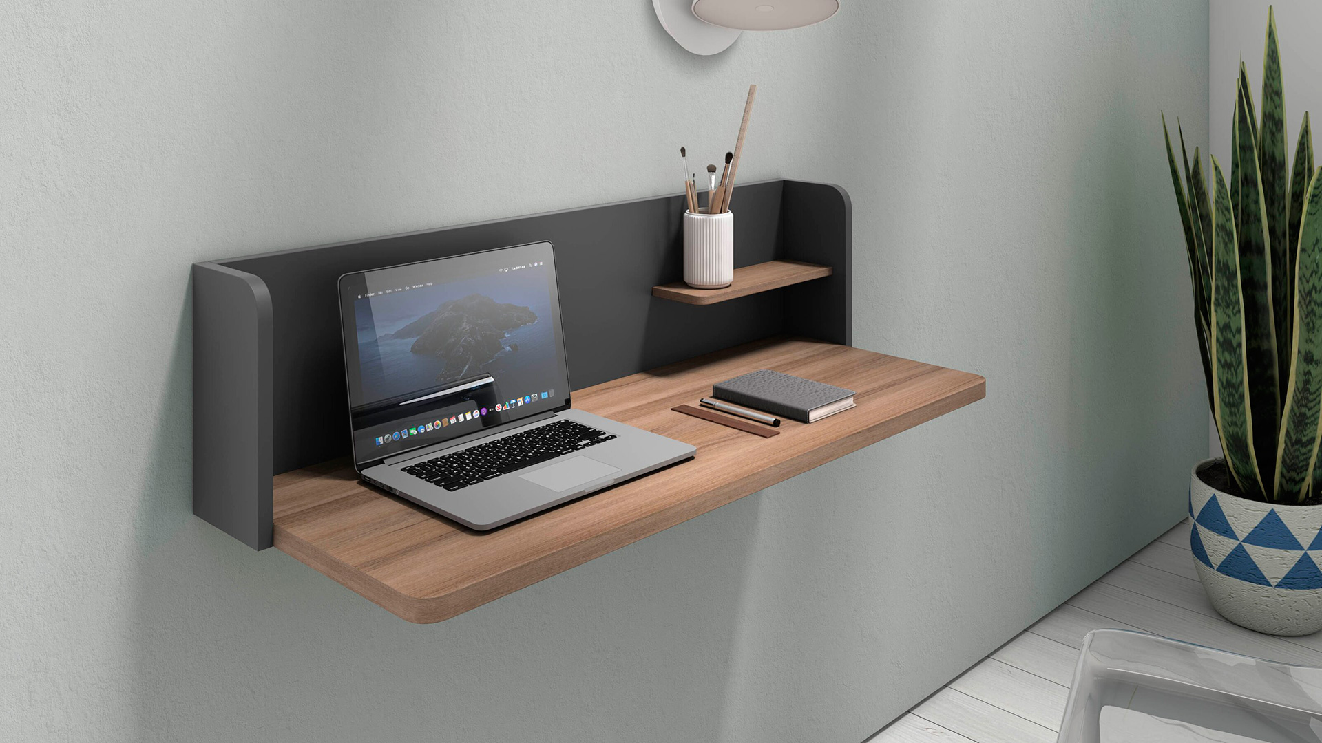 Best desk for small spaces: Caramia Floating Desk