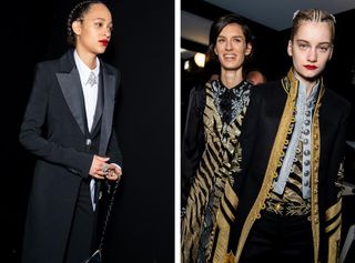 A skinny Vichy check suit had androgynous New Wave flair
