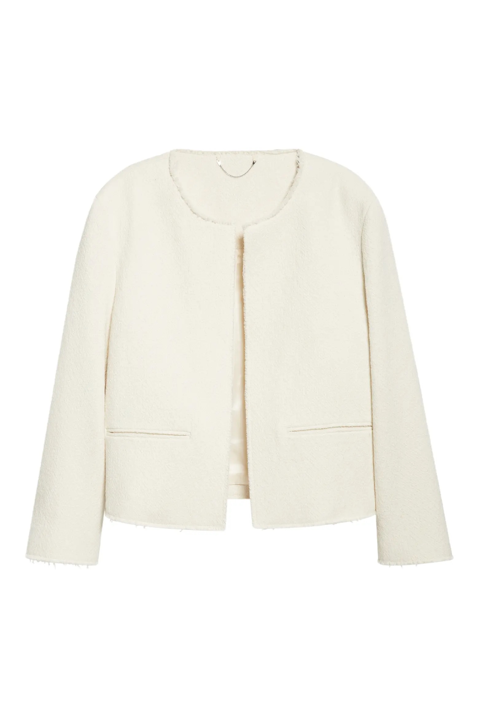 TOTEME, Open Front Wool Blend Boucl&amp;eacute; Jacket