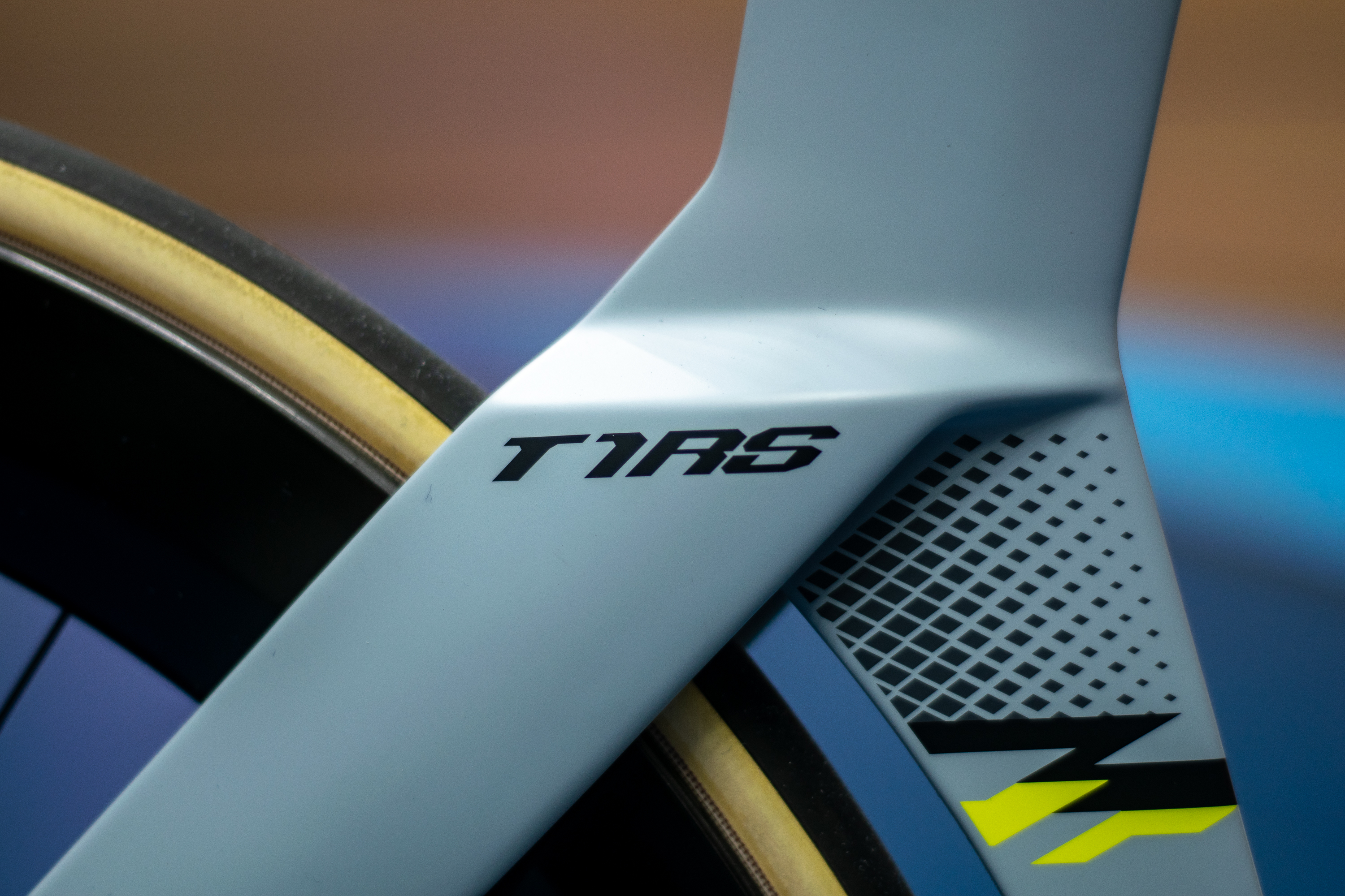 A Colnago T1RS track bike in a velodrome