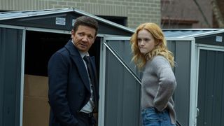 Jeremy Renner and Emma Laird in Mayor of Kingstown