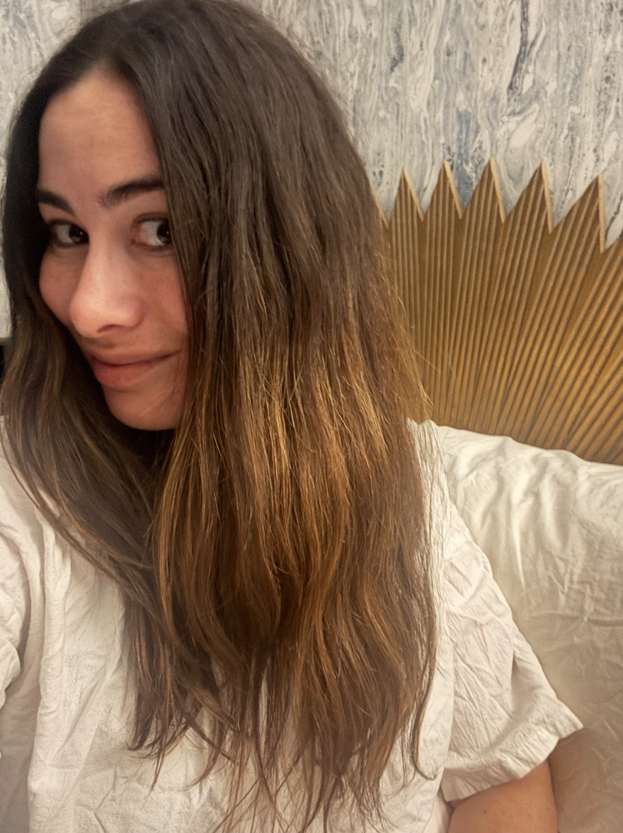 zoe weiner before and after getting non toxic keratin