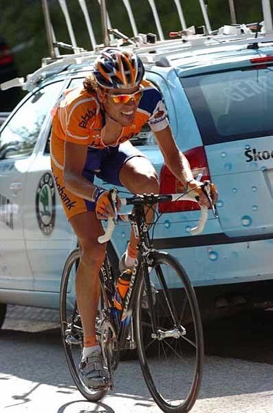 Thomas Dekker (Rabobank) on his last minute effort