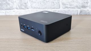 The MSI Cubi NUC 1M on a desk