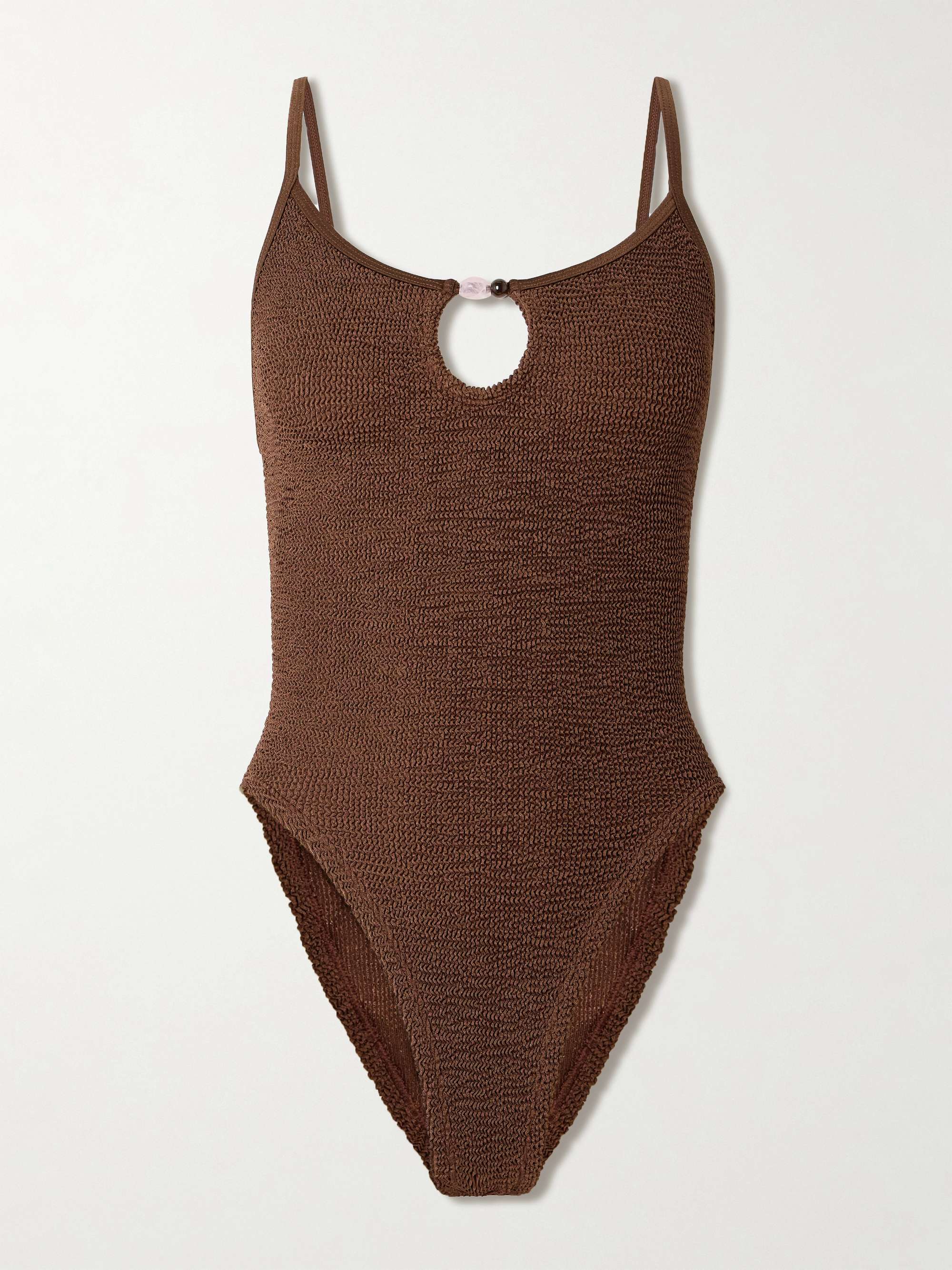 Mia Bead-Embellished Cutout Original Crinkle&amp;trade; Swimsuit