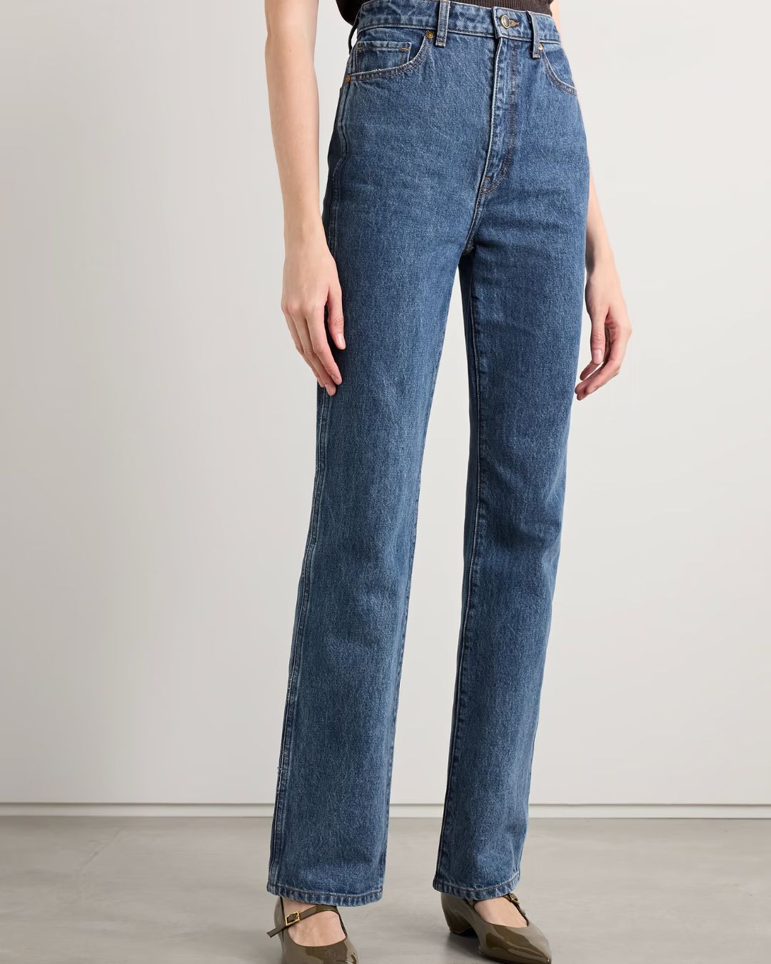 Khaite Danielle high-rise slim-leg jeans