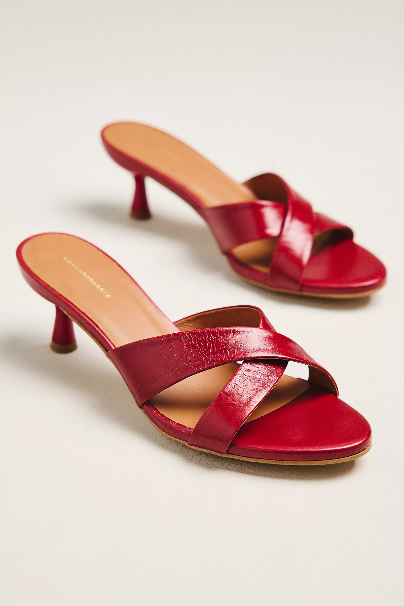 By Anthropologie Criss-Cross Kitten Heels
