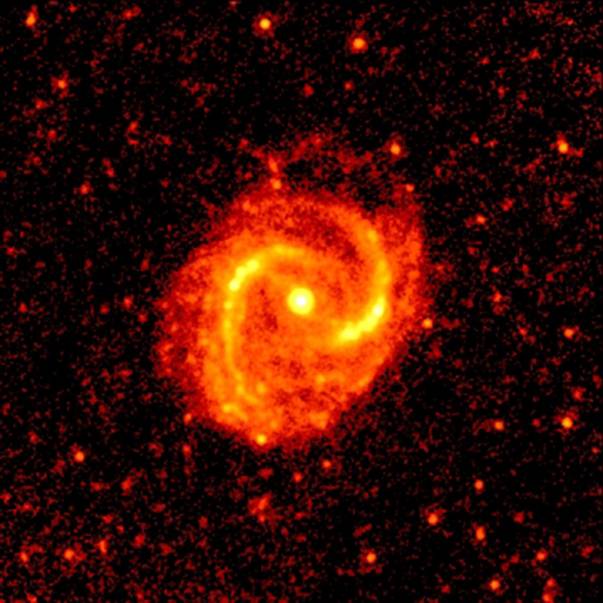 M91 galaxy infrared image