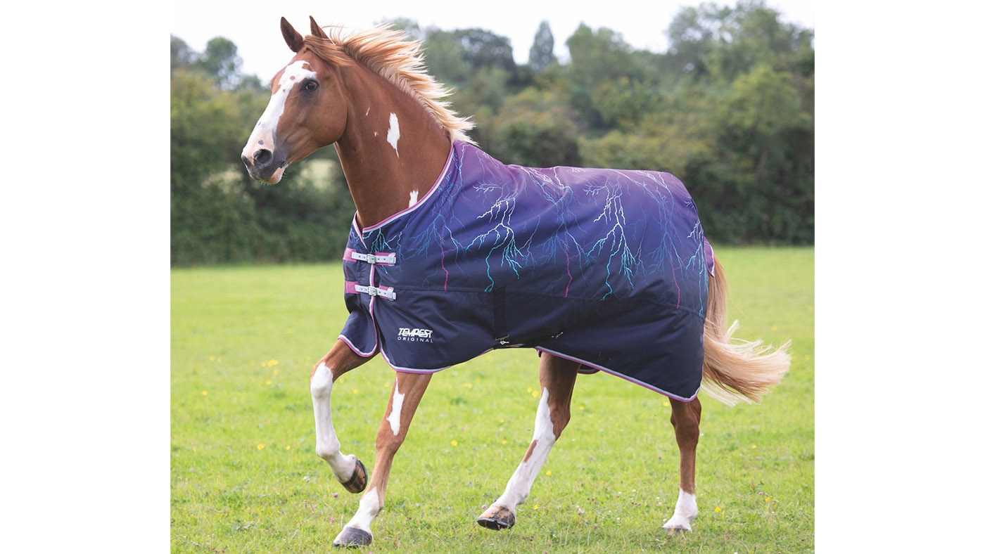 Shires Lightning patterned horse rug