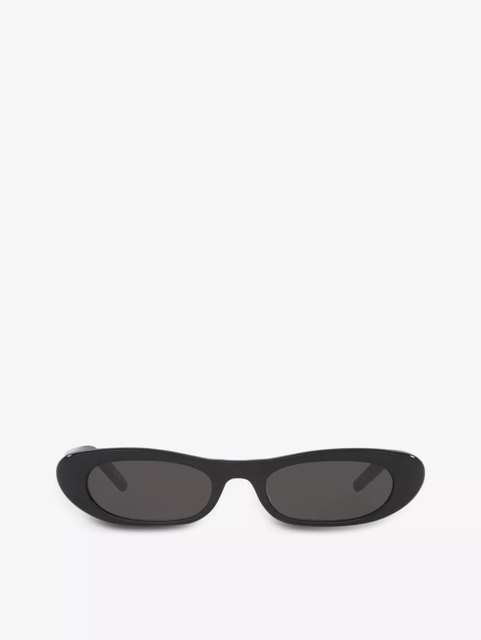 Sl557 Rectangular-Frame Acetate Sunglasses